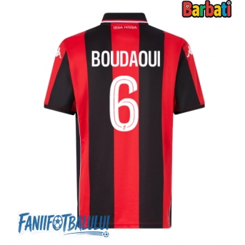 OGC Nice Hicham Boudaoui #6 Tricou Fotbal Replică 2025-26 Barbati Acasa